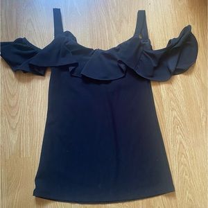 Black Off the shoulder tank top.